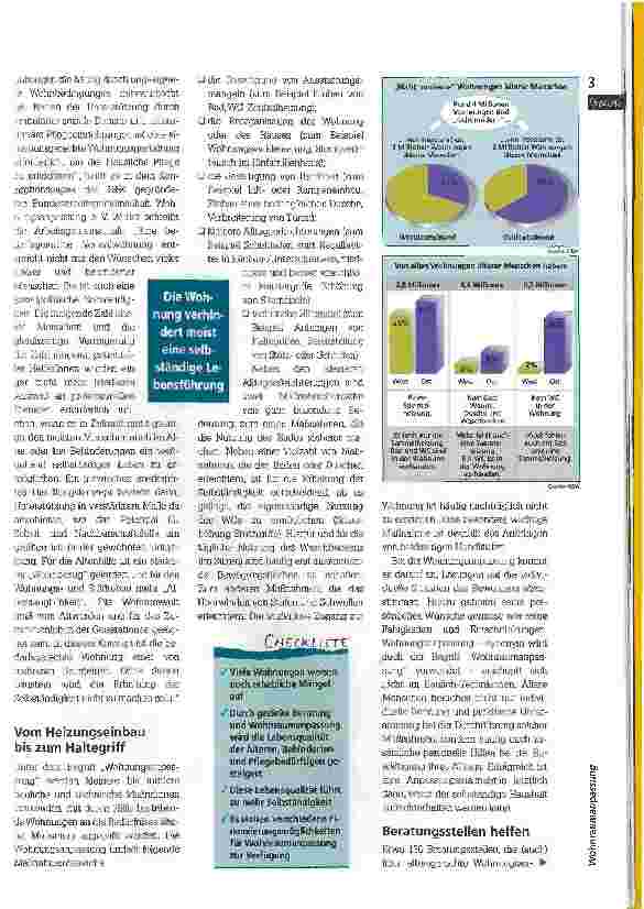 Vorschauseite 2: Die Wohnung, nicht den Menschen anpassen Situation und Perspektiven der Wohnraumanpassung