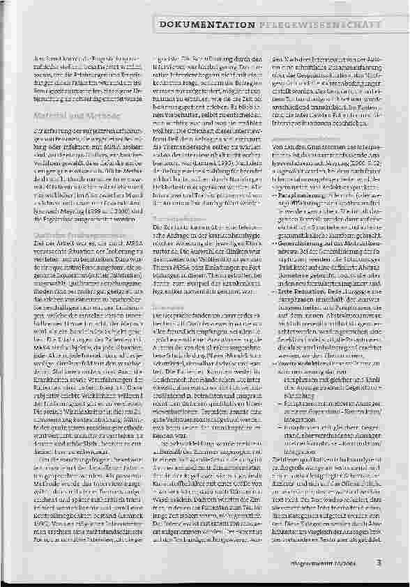 Vorschauseite 2: Wie erleben Patienten die Isolierung wegen einer Infektion oder Kolonisierung mit MRSA?