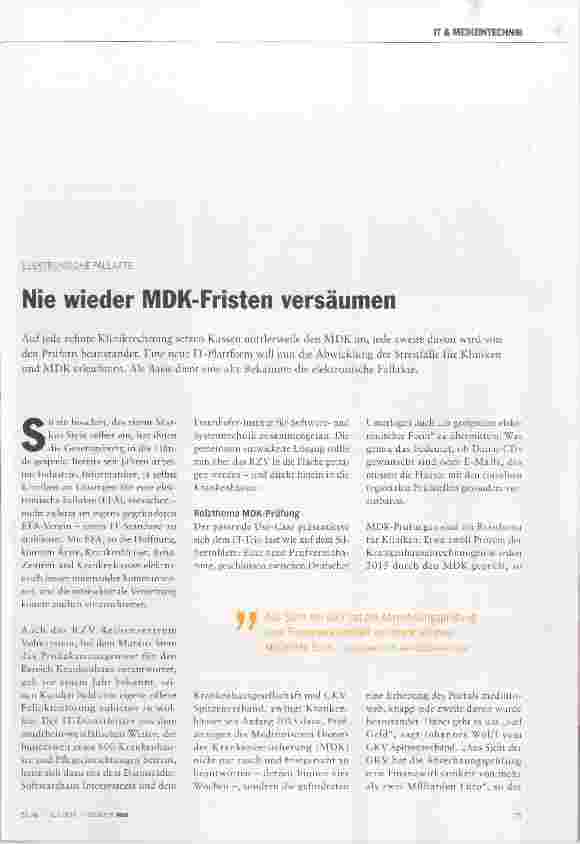 Vorschauseite 2: Nie wieder MDK-Fristen versäumen