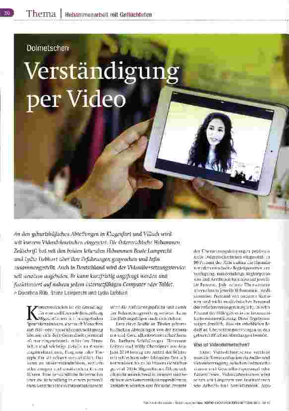 Vorschauseite 1: Verständigung per Video