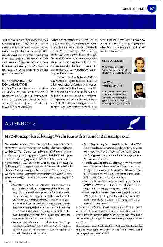 Vorschauseite 2: Ist der Ruf erst ruiniert, lebt es sich ganz ungeniert. .. aber nicht im Gesundheitswesen!