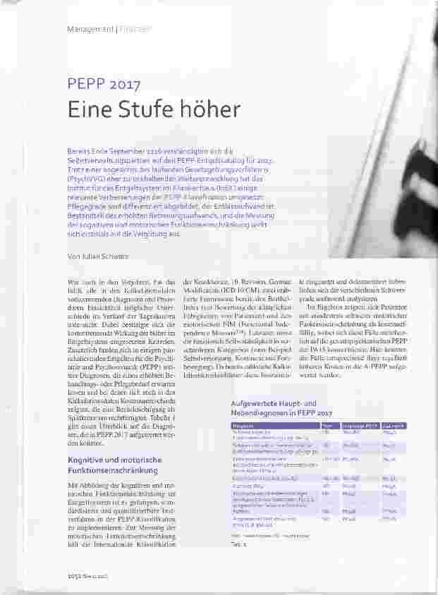 Vorschauseite 1: PEPP 2017 Eine Stufe höher