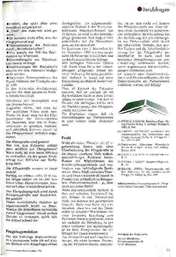 Vorschauseite 4: Dienstübergabe am Patientenbett