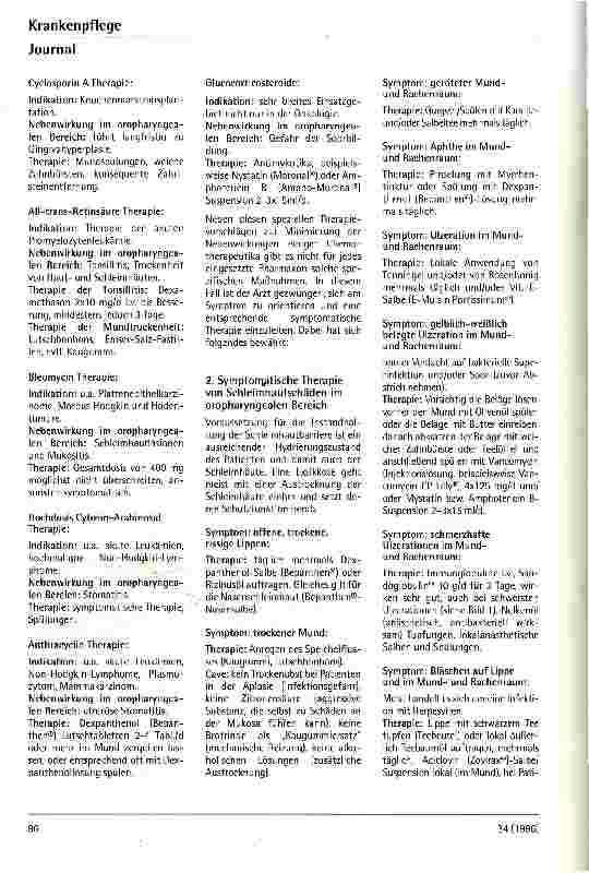Vorschauseite 3: Therapie von Mundschleimhautdefekten bei hämatologisch/onkologischen Patienten