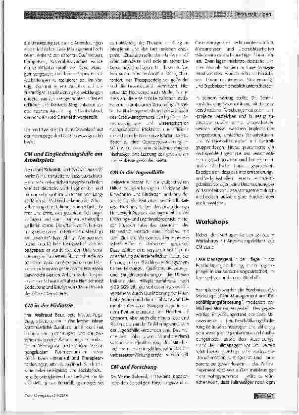 Vorschauseite 4: Veranstaltungen - Fachtagung der DGCC