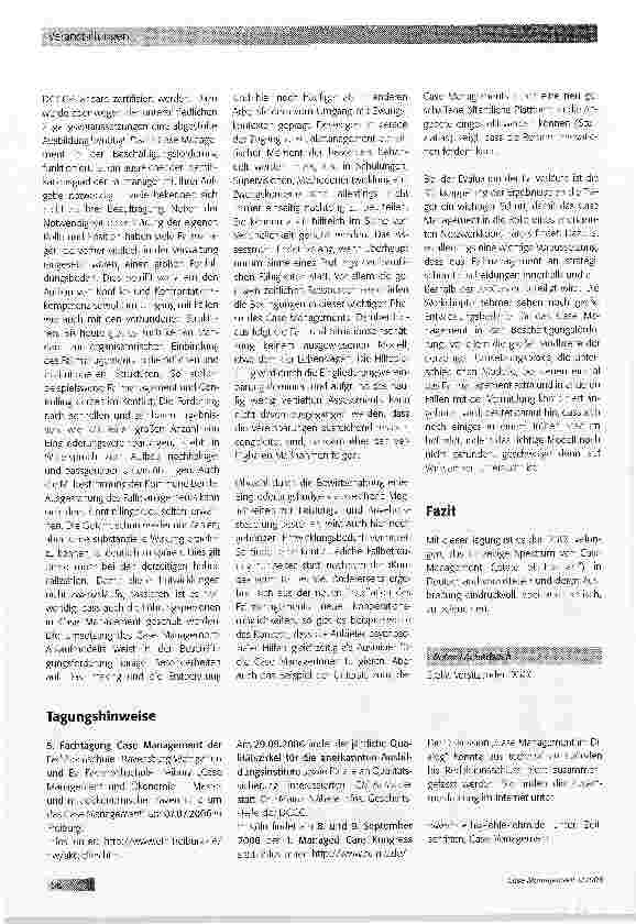 Vorschauseite 5: Veranstaltungen - Fachtagung der DGCC