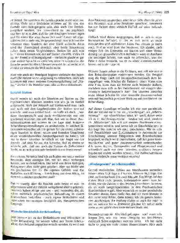 Vorschauseite 2: Frauen in der Psychiatrie
