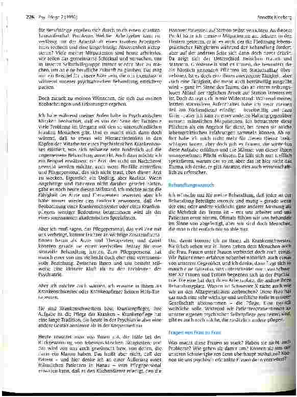 Vorschauseite 3: Frauen in der Psychiatrie