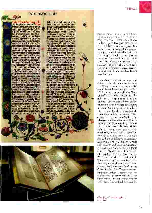 Vorschauseite 3: Reformation braucht Druck Eine Betrachtung zur Erfindung des Buchdrucks im Vorfeld der Reformation