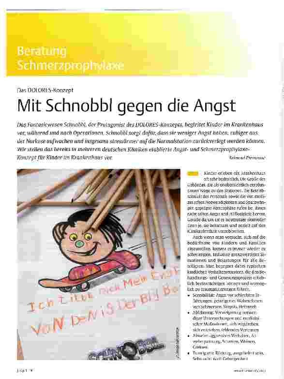 Vorschauseite 1: Mit Schnobbl gegen die Angst