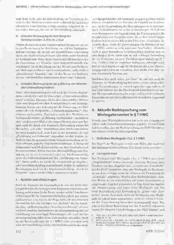 Vorschauseite 2: Compliance: Antikorruption, Werbegaben und sonstige Zuwendungen Aktuelle Entwicklungen und Rechtsprechungsübersicht