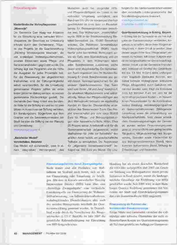 Vorschauseite 3: Nachhaltige Quartiersentwicklung Teil II; Finanzierungsquellen und -modelle für Quartiersprojekte