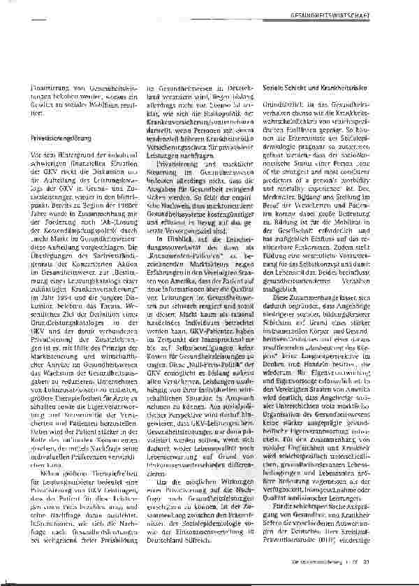 Vorschauseite 2: Privatisierung von Gesundheitsleistungen und mögliche Folgen für die Gesundheitswirtschaft