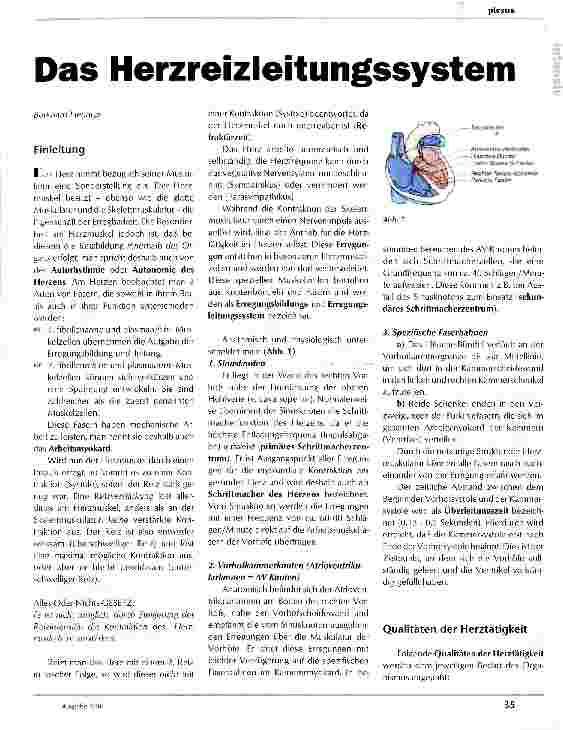 Vorschauseite 1: Das Herzreizleitungssystem