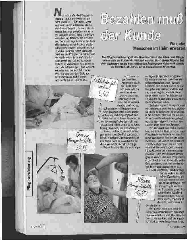 Vorschauseite 1: Bezahlen muß der Kunde
