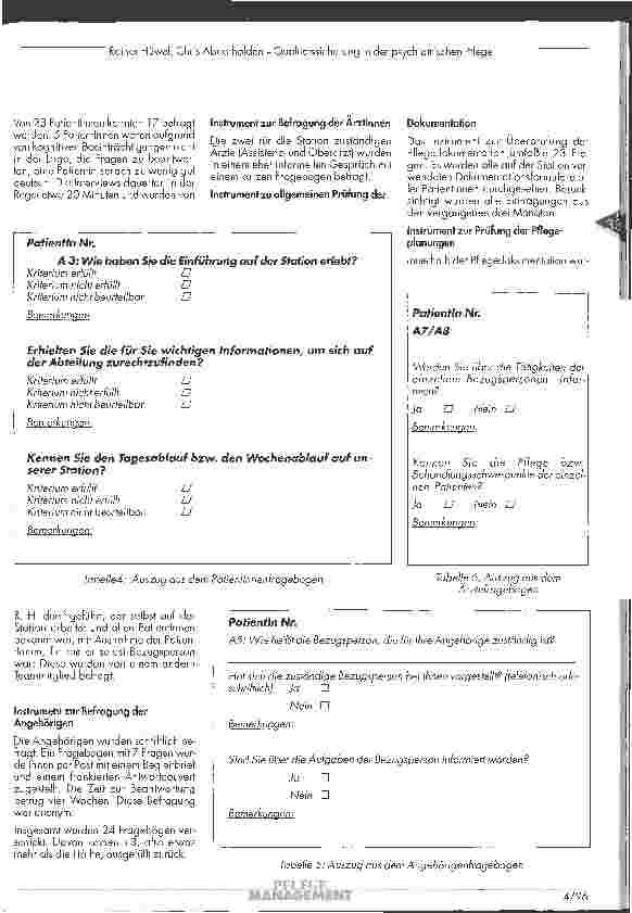 Vorschauseite 6: Qualitätssicherung in der psychiatrischen Pflege