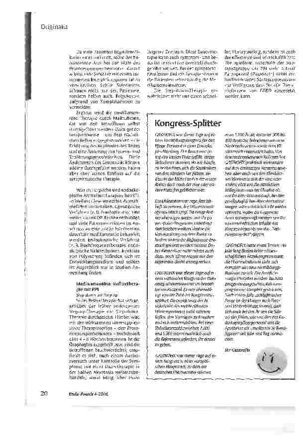 Vorschauseite 3: Die Refluxkrankheit (GERD)