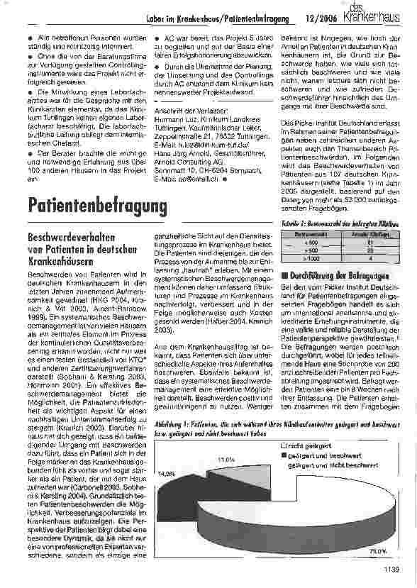 Vorschauseite 5: Laboroptimierung im Klinikum Landkreis Tuttlingen