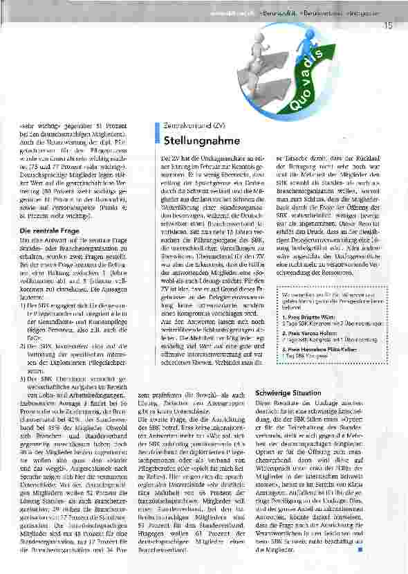 Vorschauseite 2: Was wollen die Mitglieder?