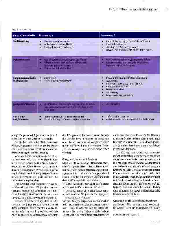 Vorschauseite 6: Pflegetherapeutische Gruppen