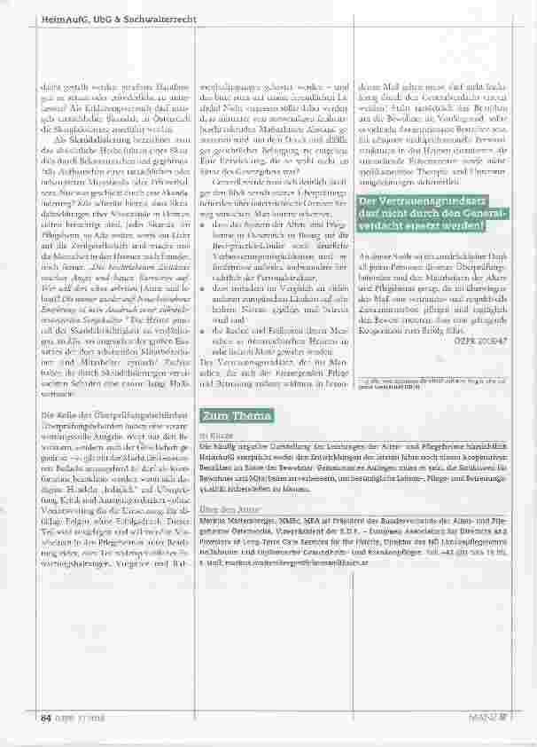 Vorschauseite 3: Pflegeheime eine erweiterte Betrachtung