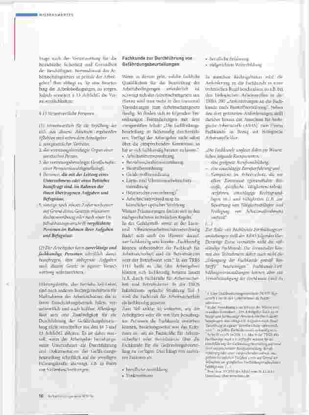 Vorschauseite 3: Die Gefährdungsbeurteilung auf dem Prüfstand
