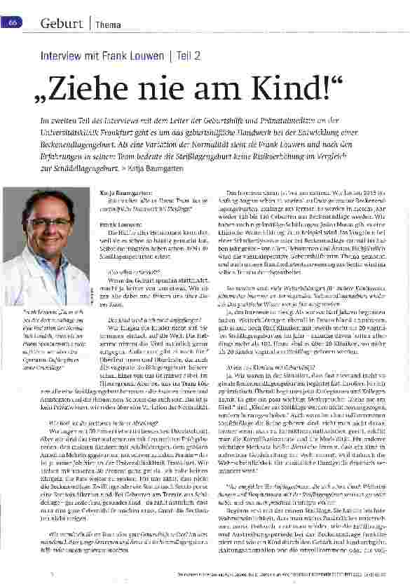 Vorschauseite 1: Interview mit Frank Louwen I Teil 2 Ziehe nie am Kind!