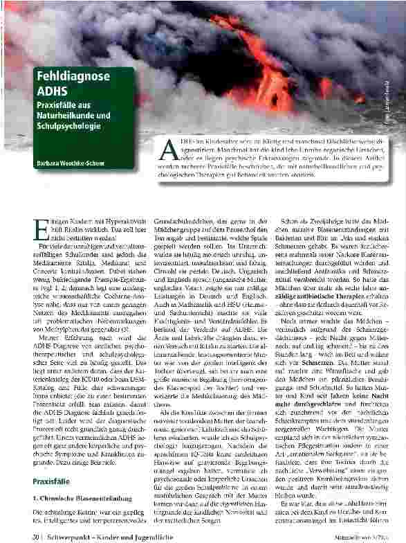 Vorschauseite 1: Fehldiagnose ADHS