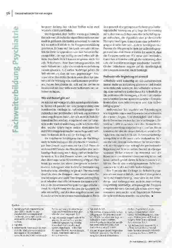 Vorschauseite 3: Selbsthilfe für Menschen mit psychischen Erkrankungen