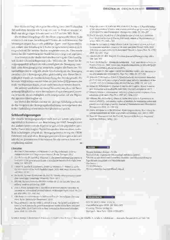 Vorschauseite 6: Validität der visuellen Bewegungsbeobachtung der HWS bei Probanden mit und ohne Nackenschmerzen