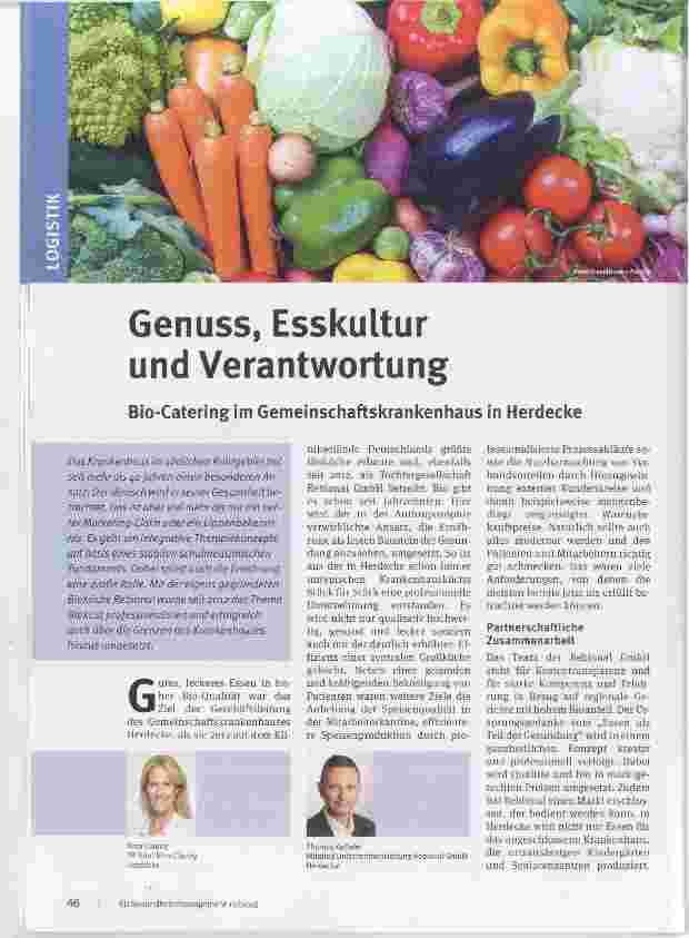 Vorschauseite 1: Genuss, Esskultur und Verantwortung