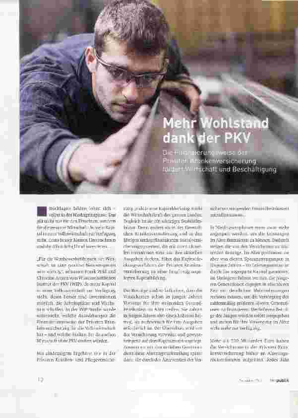 Vorschauseite 1: Mehr Wohlstand dank der PKV