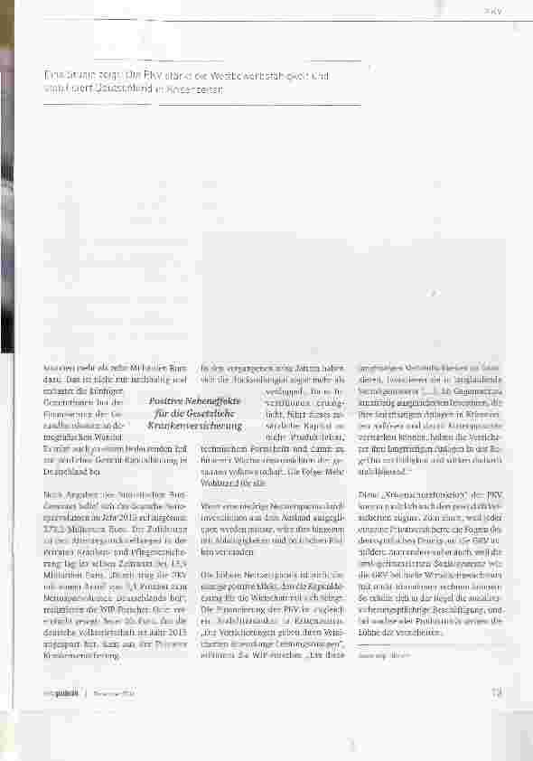Vorschauseite 2: Mehr Wohlstand dank der PKV