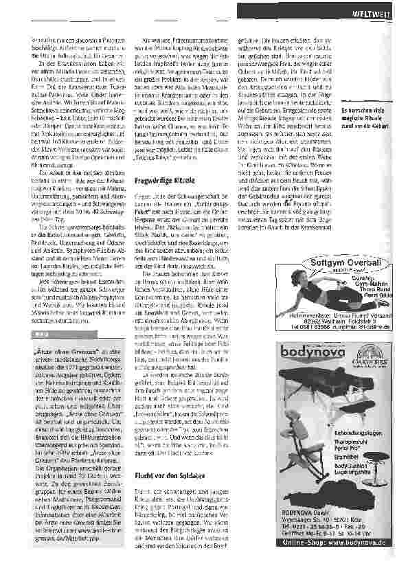 Vorschauseite 2: Angola nach dem Bürgerkrieg:Keine Zeit zum Gebären