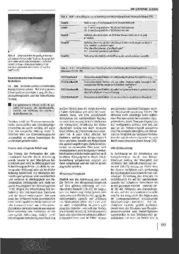 Vorschauseite 2: Operative Behandlung isolierter Knorpelschäden am Kniegelenk