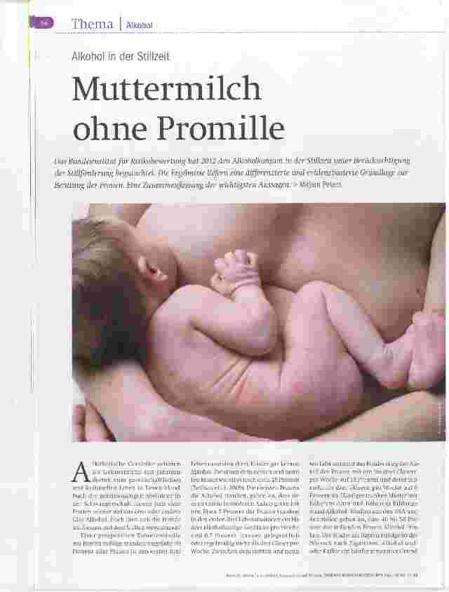 Vorschauseite 1: Muttermilch ohne Promille
