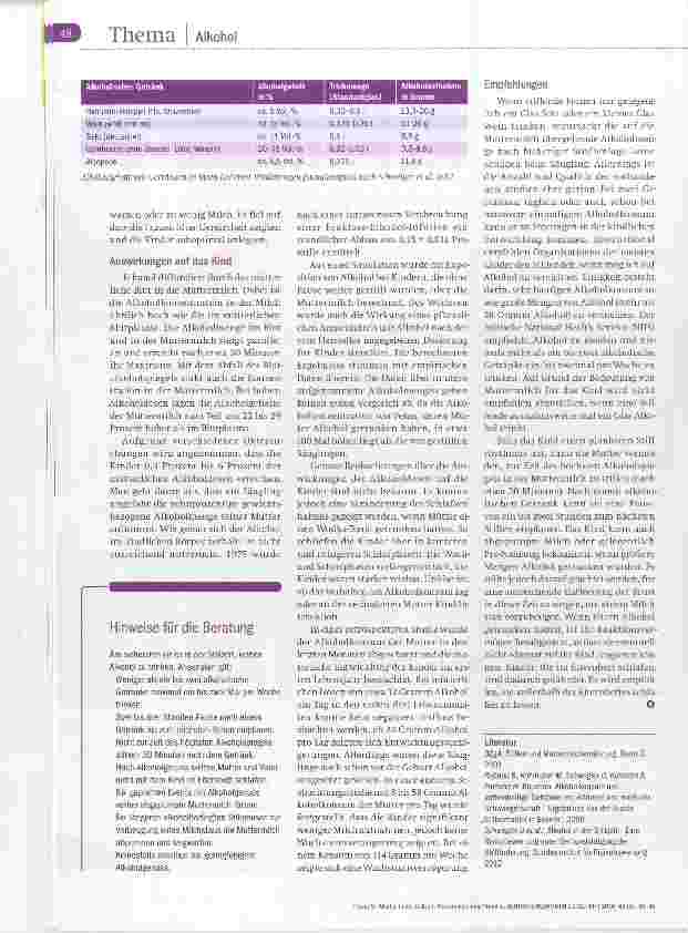 Vorschauseite 3: Muttermilch ohne Promille