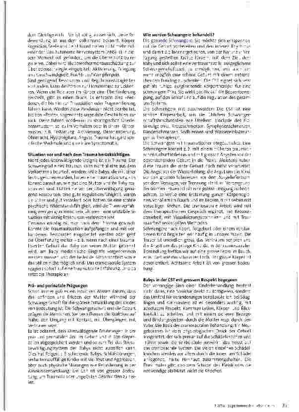 Vorschauseite 2: Geburtstraumata mit Craniosacral-Therapie behandeln