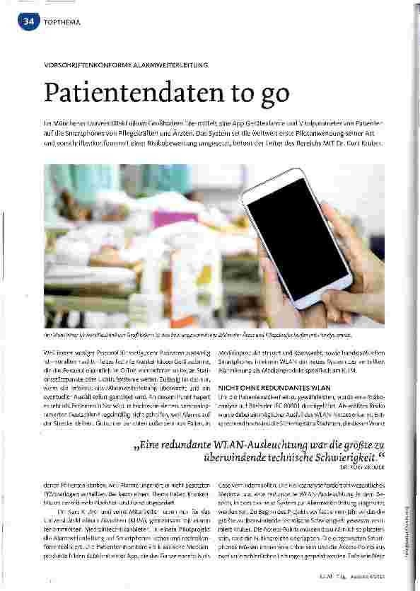 Vorschauseite 1: Patientendaten to go