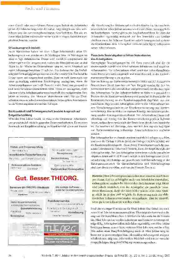 Vorschauseite 2: Mini-Jobber in der ergotherapeutischen Praxis