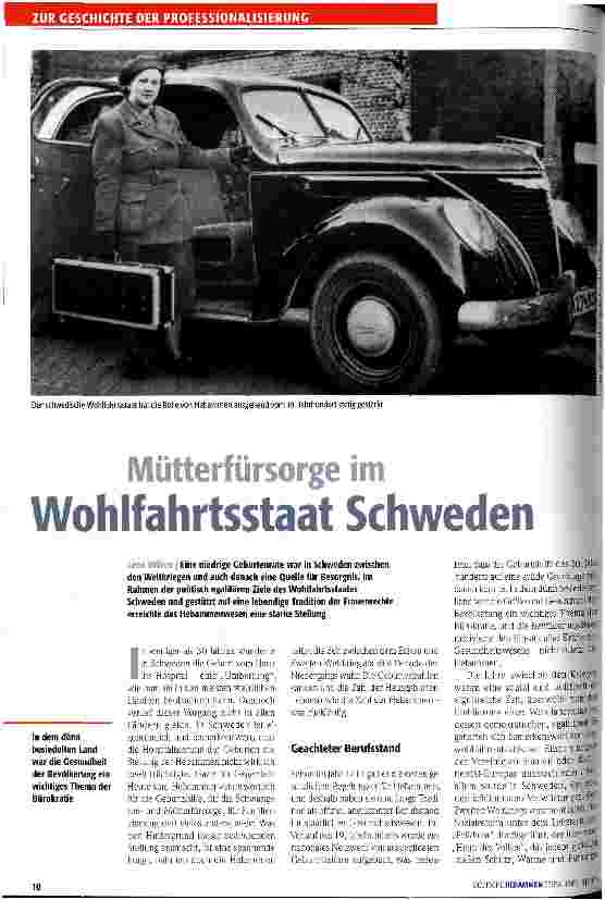 Vorschauseite 1: Mütterfürsorge im Wohlfahrtsstaat Schweden