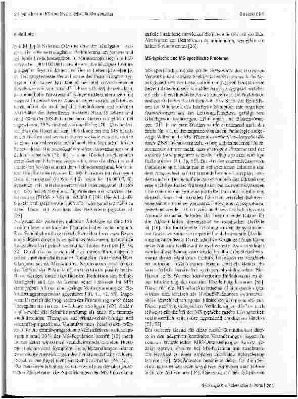 Vorschauseite 2: MS-typische und MS-spezifische Rehabilitationsansätze