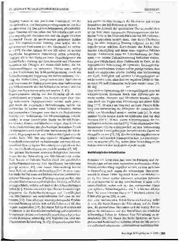 Vorschauseite 4: MS-typische und MS-spezifische Rehabilitationsansätze