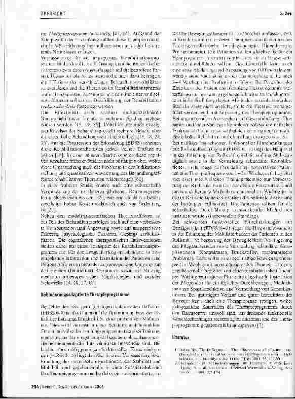 Vorschauseite 5: MS-typische und MS-spezifische Rehabilitationsansätze