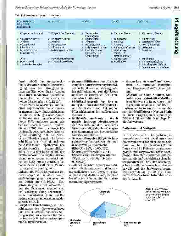 Vorschauseite 2: Entwicklung einer Dekubitusrisikoskala für Intensivpatienten