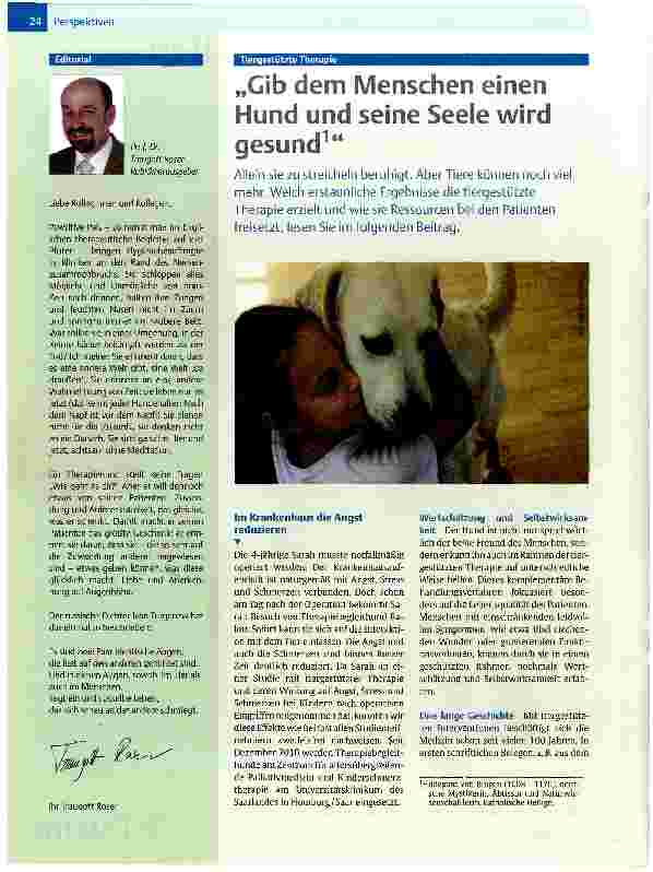 Vorschauseite 1: Gib dem Menschen einen Hund und seine Seele wird gesund