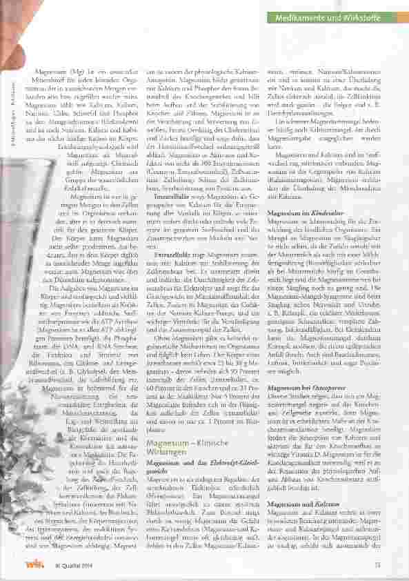 Vorschauseite 2: Magnesium, das Überlebensmineral