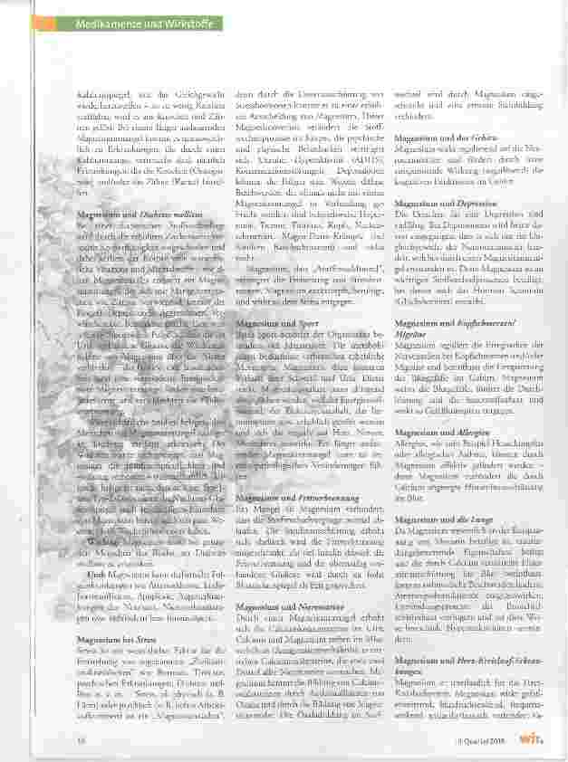 Vorschauseite 3: Magnesium, das Überlebensmineral