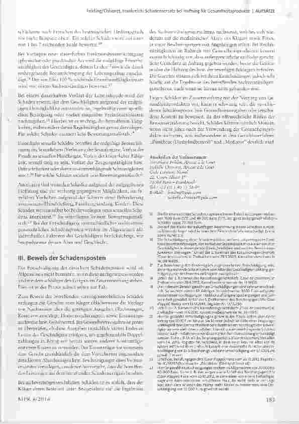 Vorschauseite 3: Frankreich: Schadensersatz bei Haftung für Gesundheitsprodukte