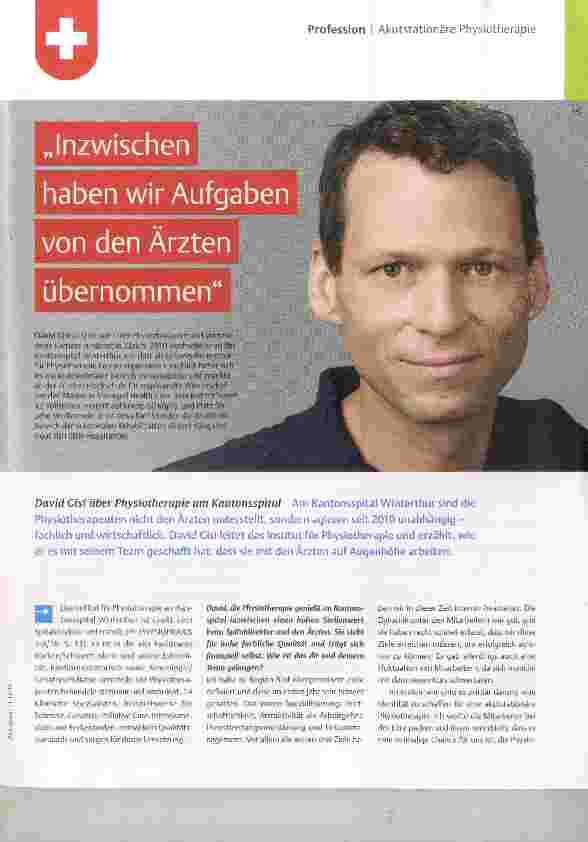 Vorschauseite 1: Inzwischen haben wir Aufgaben von den Ärzten übernommen